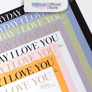  Giấy Gói Hoa In Chữ I Love You Everyday - Giấy Gói Hoa Sảng Chảnh - Dày Dặn 