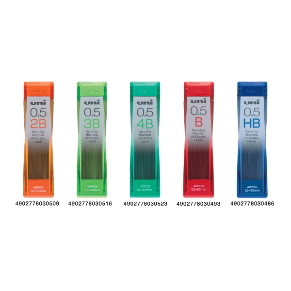 Ngòi chì kim Uni 202 Nano Dia và UL-1405 0.5 - 0.3mm
