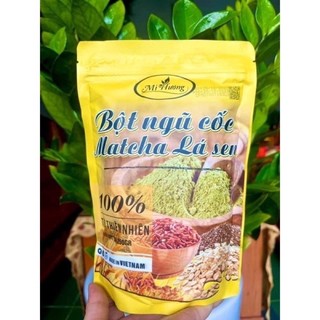 Bột ngũ cốc matcha lá sen tan mỡ bụng, xẹp eo, thon dáng