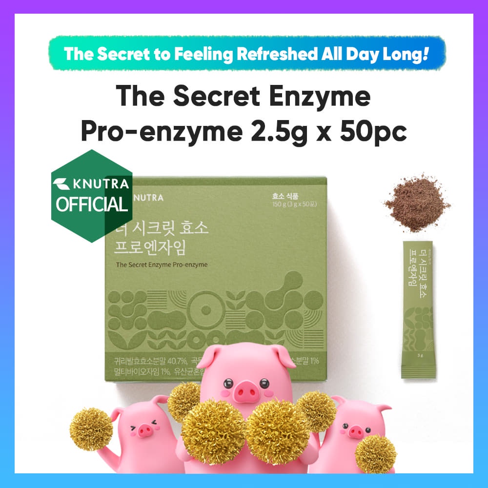[KNUTRA] The Secret Enzyme Pro-Enzyme / 3g x 30 hoặc 50 Que Bột / Men Tiêu Hóa + Men Vi Sinh / Thuốc Bổ Sức Khỏe Hàn Quốc