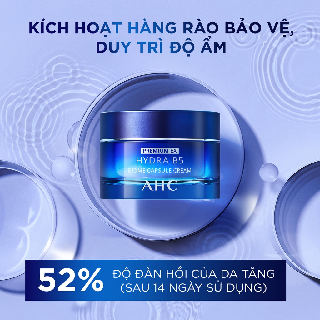 Kem Dưỡng Ẩm Làm Dịu Và Phục Hồi Biome B5 - AHC Premium Ex Hydra B5 Biome Capsule Cream 50ml