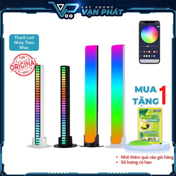 Đèn Led Cảm Biến Âm Thanh, Có App Điều khiển, Tích Hợp Pin Kèm Sạc Type-C