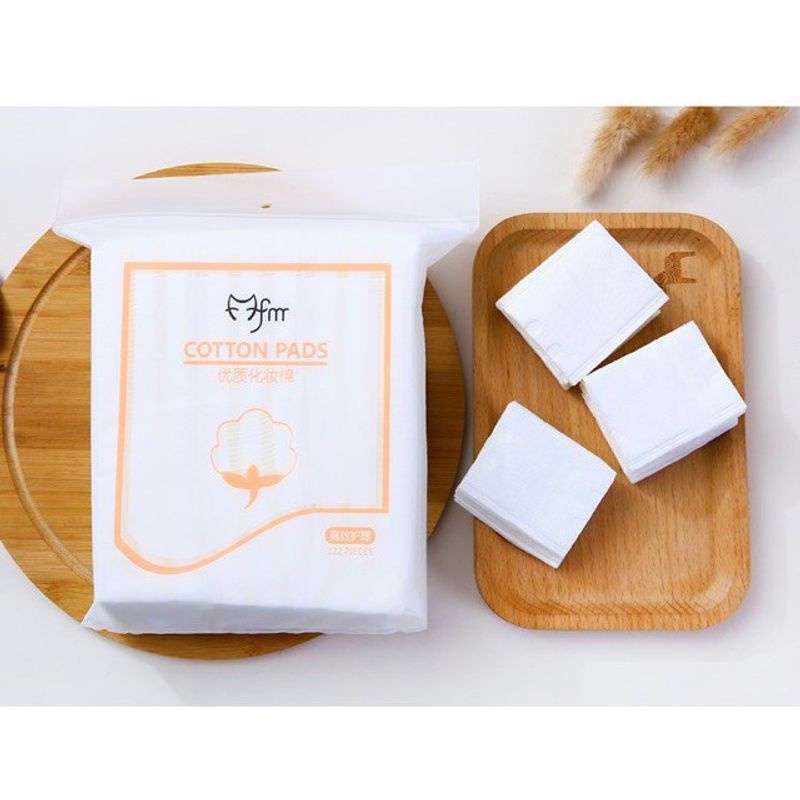 Bông Tẩy Trang 3 Lớp 222 Miếng Cotton Pad Mèo - Siêu Dày, Siêu Mềm Mịn - NAC beauty