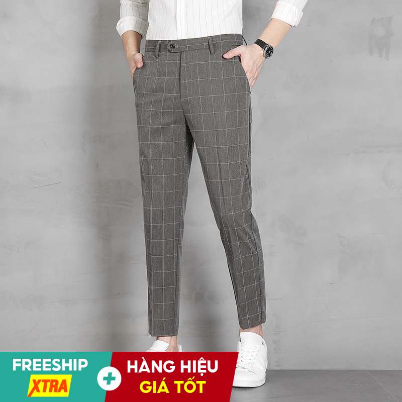 Quần Tây - Quần Âu Nam Biluxury Caro Cao Cấp