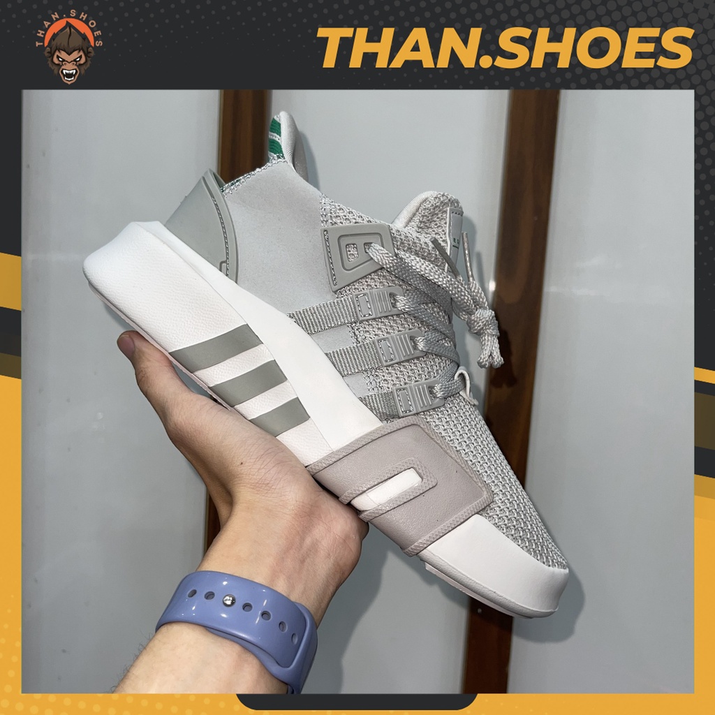 Giày EQT Basketball Adv Running Grey Ash Green, EQT Xám Xanh Lá Than.Shoes - Than.Shoes