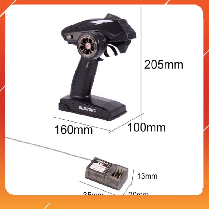 [HSP CAR] Tay điều khiển DumboRC Dumbo RC X4 X6 2.4Ghz 6 Chanel (6 kênh) (4CH 6CH) sóng 500 mét (TX+