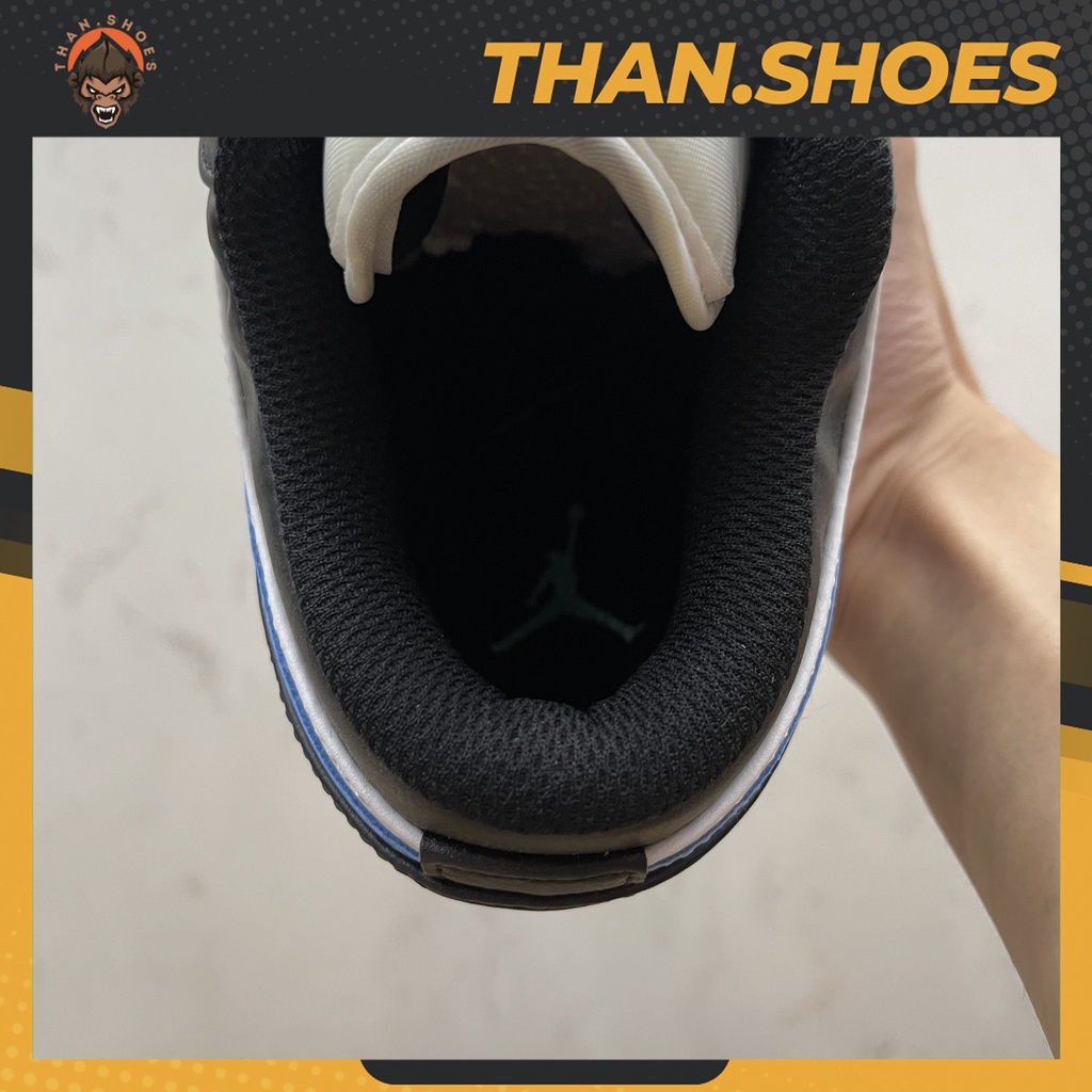 Giày Air JD1 Low University Blue, JD1 Thấp Đen Xanh - Than.Shoes