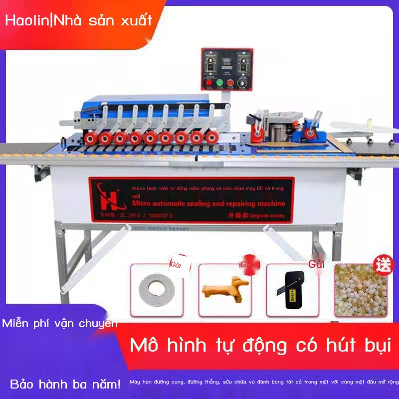Máy dán cạnh thẳng xiên kiểu mới cửa tủ quần áo không tay cầm Nội thất phong cách Hồng Kông đầu đường niêm và sửa chữa t