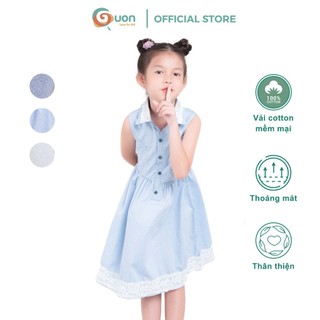 Váy bé gái GUON vải cotton denim thoáng mát cho bé từ 11 - 43kg Jane Ly