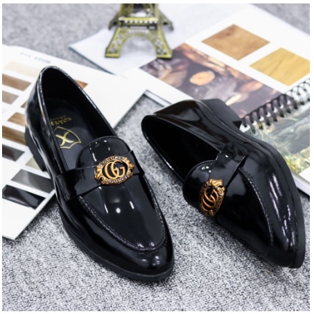 Giầy tây nam Gucci,Giầy lười nam da bóng,Giầy công sở thời trang