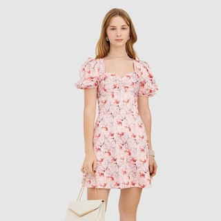 Đầm nữ form A cổ chữ V họa tiết hoa MARC FASHION CBVH010121