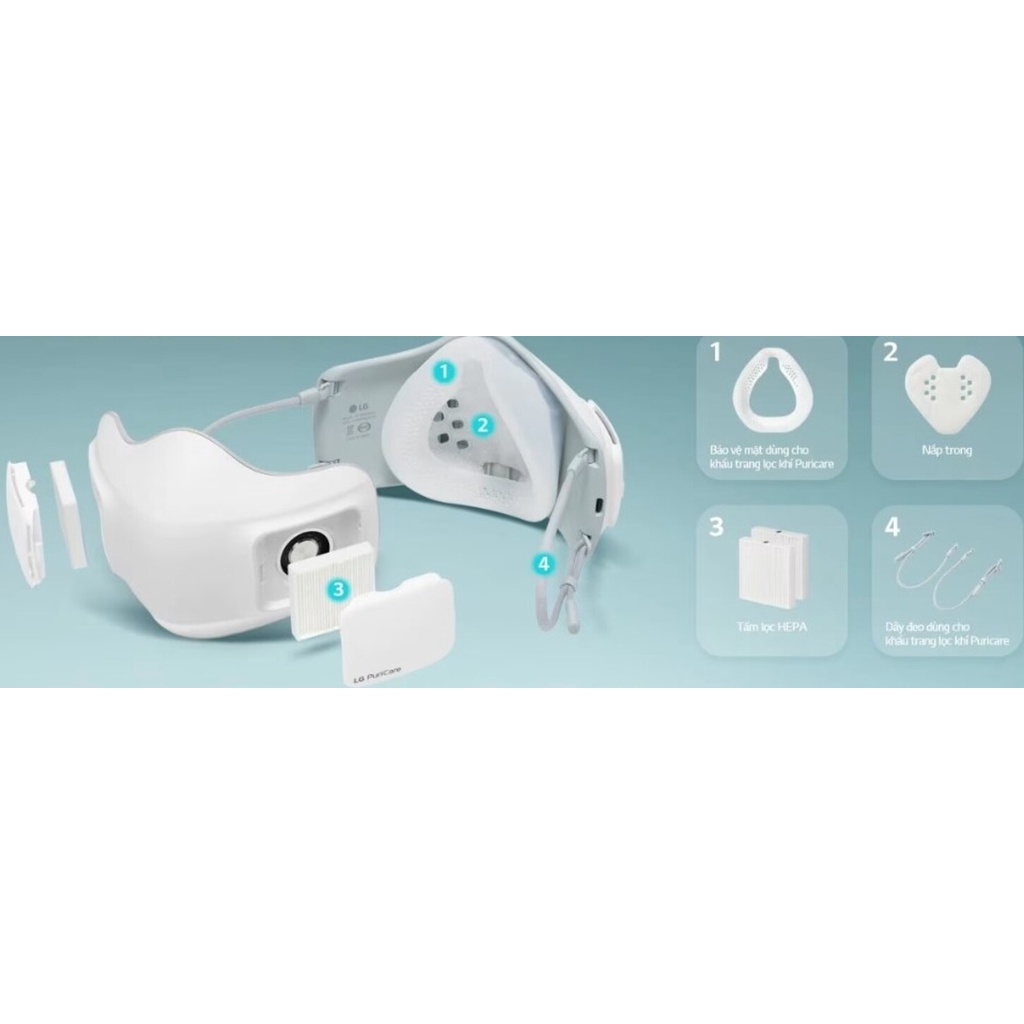 MÀNG LỌC HEPA KHẨU TRANG LỌC KHÔNG KHÍ LG PURICARE – HÀNG CHÍNH HÃNG
