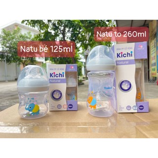 Bình sữa kichilachi natural cổ rộng 125ml-260ml