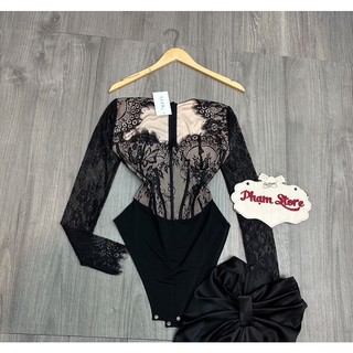 set bodysuit ren+ chân váy Hy Lạp