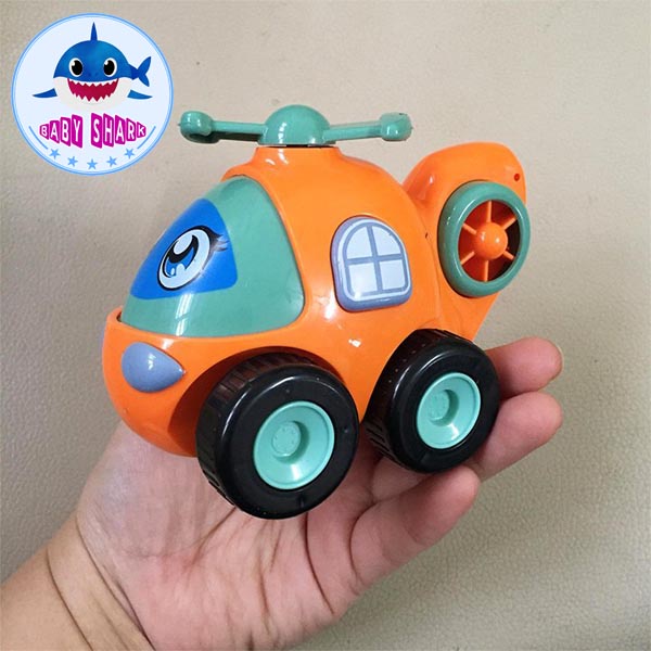 Hộp 8 xe POLI đồ chơi, POLI cảnh sát, POLI tàu hỏa, POLI máy bay chạy đà nhiều màu sắc