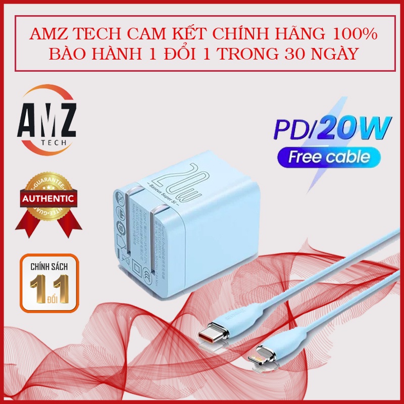 Bộ sạc Baseus Super Si Pro Lightning PD 20W