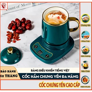 Cốc chưng yến, cốc hầm điện đa năng HADASA, nồi nấu mini 500ml, 600ml, 800ml - nồi có bảng điều khiển tiếng Việt