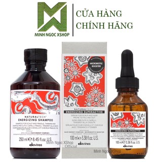 Combo dầu gội chống rụng tóc Davines 250ML + Tinh chất Davines Energizing Superactive 100ML chính hãng