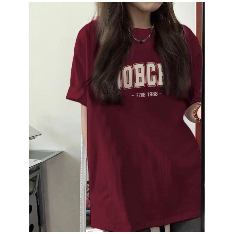 Áo Thun Cotton Khô 3158 Form Rộng Unisex Nam Nữ Tay Lỡ BOBCKR