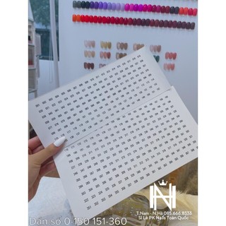 Dán số chai sơn, số thứ tự chai sơn