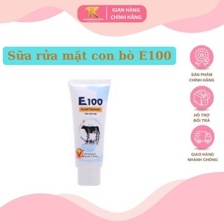 Sữa rửa mặt e100 bò 50g 100g dưỡng trắng mềm mịn da