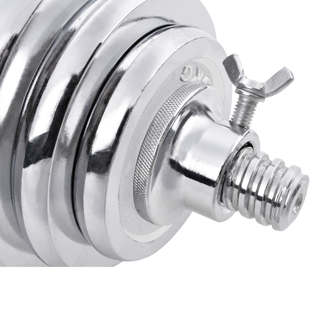 OneTwoFit tạ tập tay barbell Barbell Dumbbell  Weight 20kg +30cm Barbell bar Bộ đĩa tạ tập gym 20kg OT010