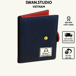 Ví vải swan brand mã s1 đứng cúc bấm gập đôi
