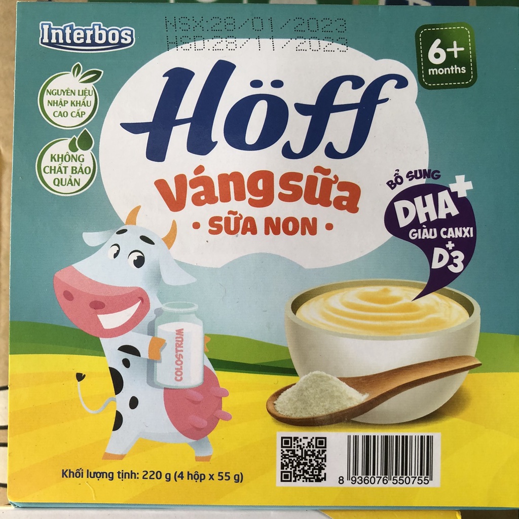 Váng Sữa HOFF Cho Bé 6+ 4 Vị