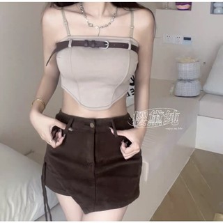 áo 2s 2 dây (quây) mix đai cá tính (có mút ngực) (3102#)