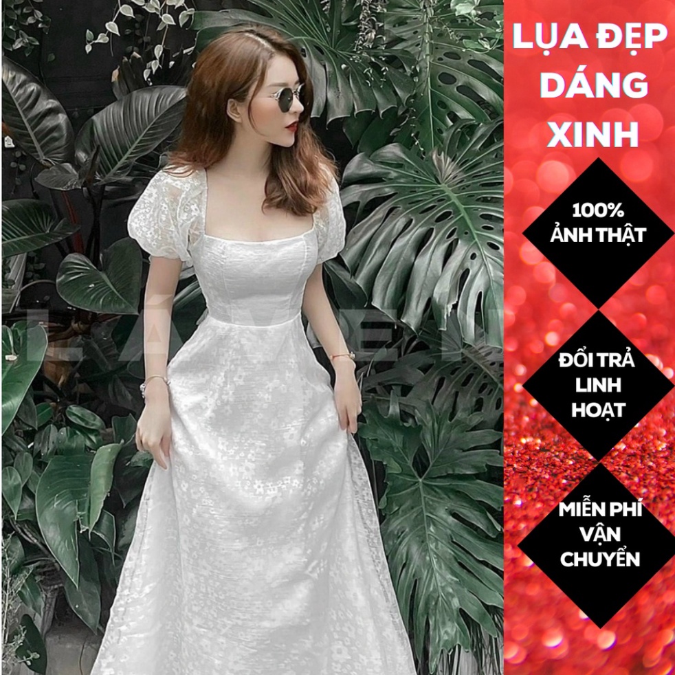 (Fom: <55kg) Đầm Midi Cut Eo Hoa Nỗi Form Đầm Midi Dài Chuẩn Xinh Cho Mấy Nàng Diện Nhá, Tone Sang Nha JL42 | BigBuy360 - bigbuy360.vn