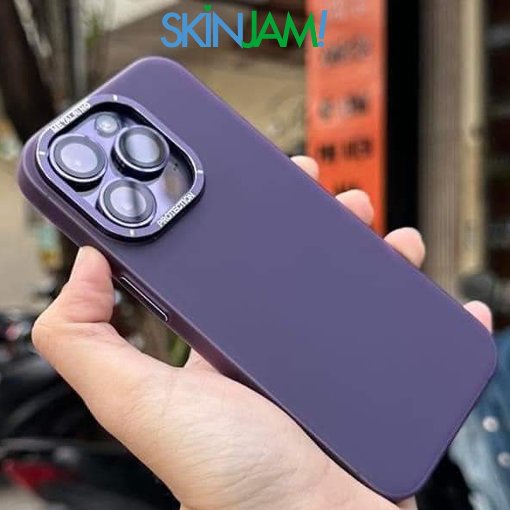 Ốp Siêu Mỏng XM Bảo Vệ Camera, Nút Bấm Dễ Dàng, Lưng Nhám Chống Vân Tay iP 14Promax/ 14Pro/ 13Promax/ 12Promax