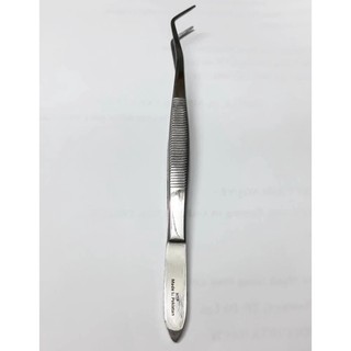 Nhíp nha,kẹp gắp cong nỉa cong nha khoa nhíp gắp cong nha khoa 16cm