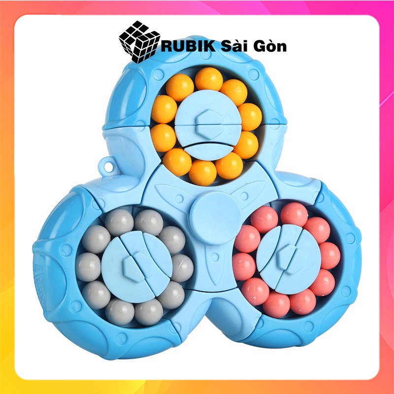 Rubik Biến Thể Hạt Đậu 3 Cánh 6 Mặt Magic Bean Rubic Spinner Xoay 360 Độ Đồ Chơi Sáng Tạo Đẹp Mắt Dễ Chơi Cho Bé