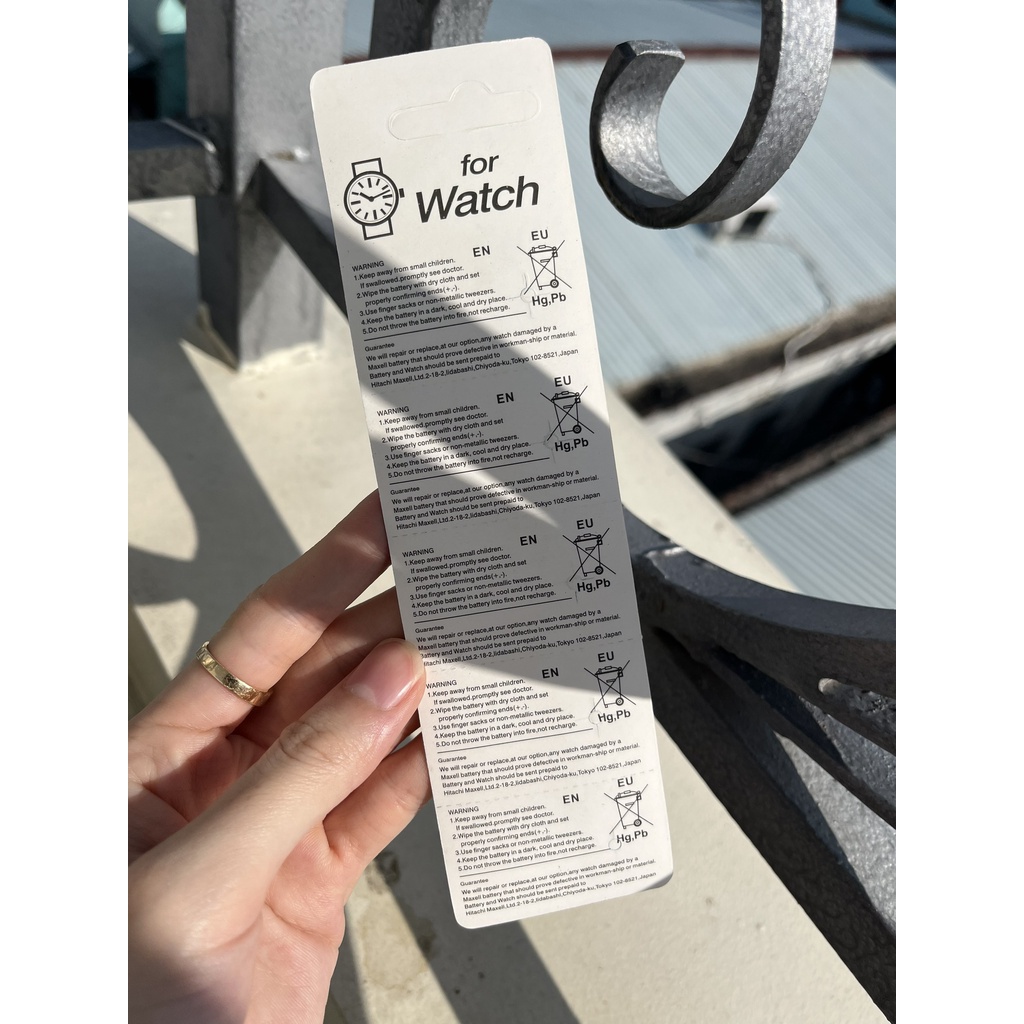 GIÁ BUÔN 1 vỉ 5 viên pin đồng hồ đeo tay Maxell SR621SW SR621 621 364 AG1 LR621 1,55V Nhật Bản