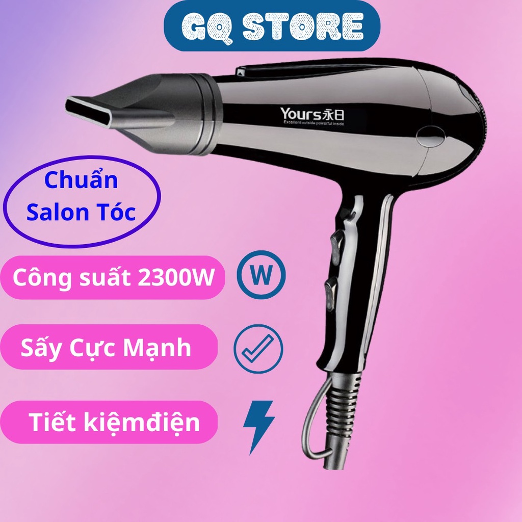 Máy Sấy Tóc Công Suất Lớn 2300W Siêu Xịn Chính Hãng,Máy Sấy Tóc Cao Cấp 2 Chiều Nóng Lạnh Hottrnd 2023