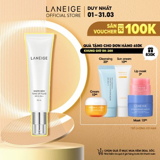 Sữa dưỡng trắng nâng tông da Laneige White Dew Toneup Fluid SPF35PA++ 50ml