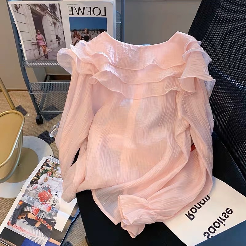 Áo sơ mi bèo tiểu thư