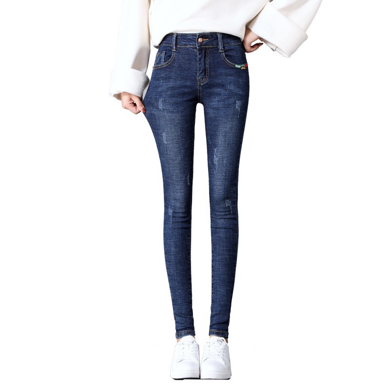 Quần Jeans Nữ Quần Bò Nữ Cào Co Giãn Lưng Cao Dáng Skinny Cao Cấp
