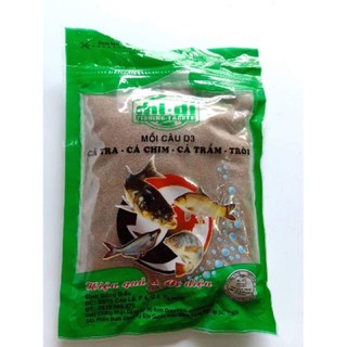 Mồi Câu Cá D3 siêu nhạy,cá tra, trê, rô phi-cám câu cá-mồi câu d3