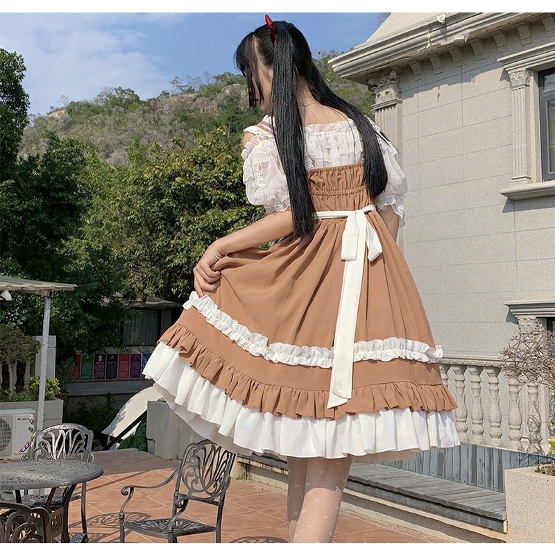 049 Đầm / Váy Lolita "Coffee Milk"