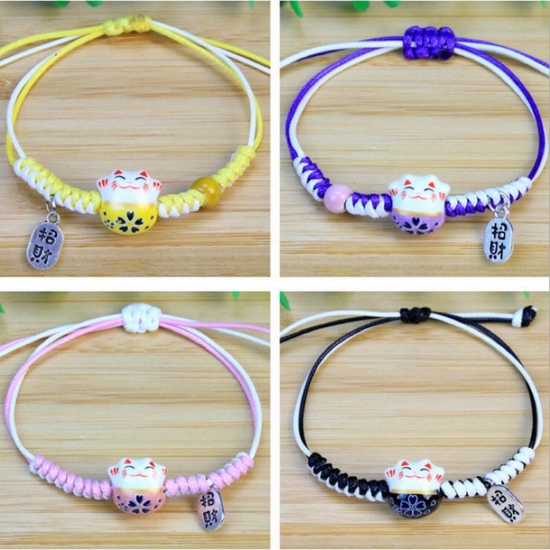 Vòng tay thần tài may mắn nhiều màu sẵn