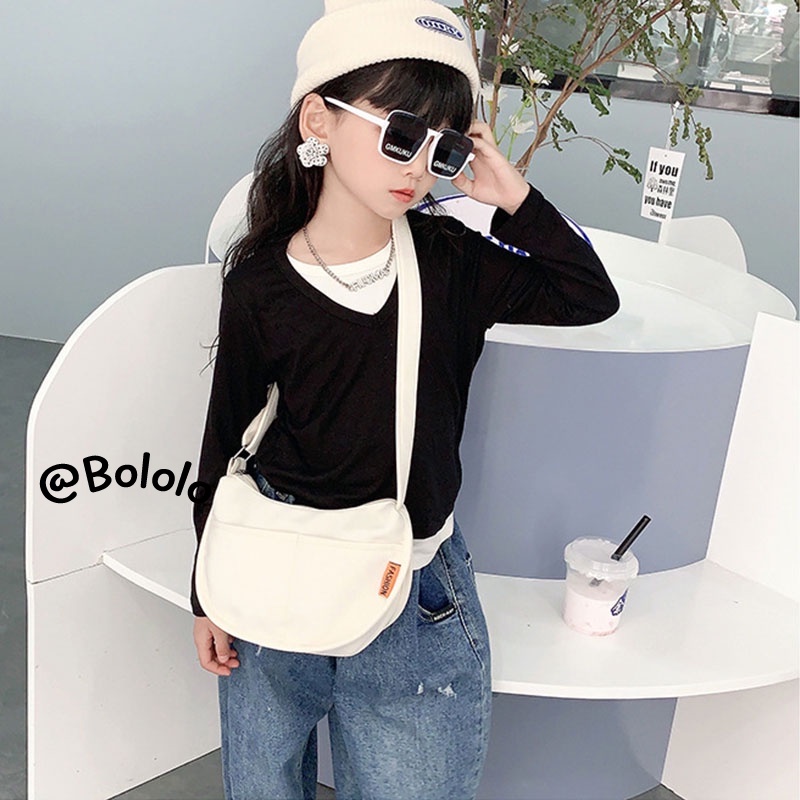 Bololo Ba Lô Vải canvas Siêu Nhẹ Sức Chứa Lớn Thời Trang Cho Trẻ Em