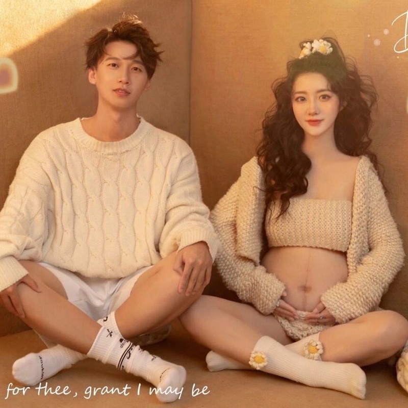 Set len chụp bầu cute phômai que