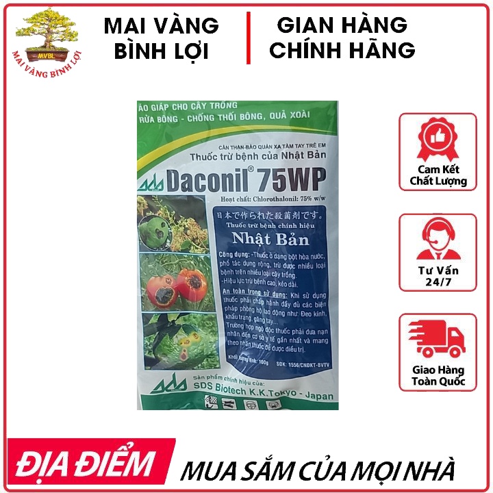 Thuoc Trừ Bệnh Của Nhật Bản Daconil 75wp Gói 100gr