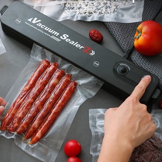 Máy Hút Chân Không Thực Phẩm Mini Cao Cấp Vacuum Sealer Mini Cao Cấp Tự Hàn Miệng Túi -Tặng 10 Túi Hút Chân Không