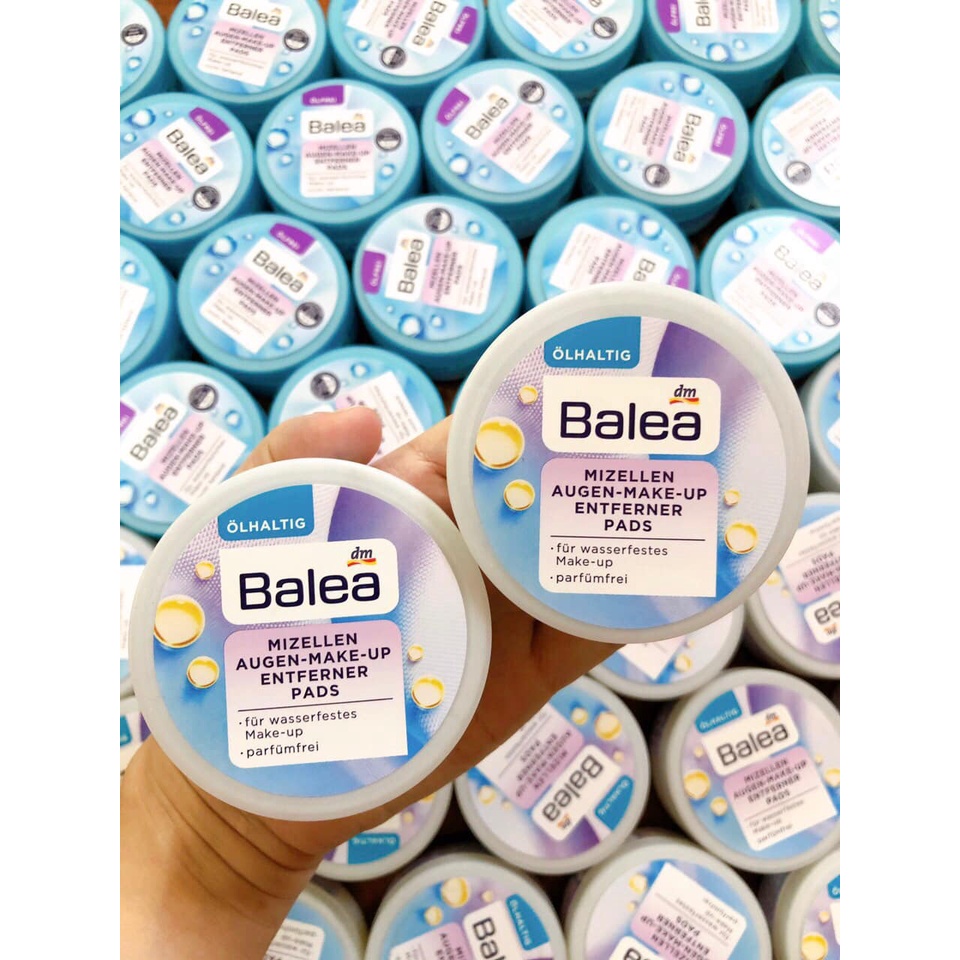 Miếng Tẩy Trang Mắt Ướt Balea Mizellen Augen Make Upentferner Pads