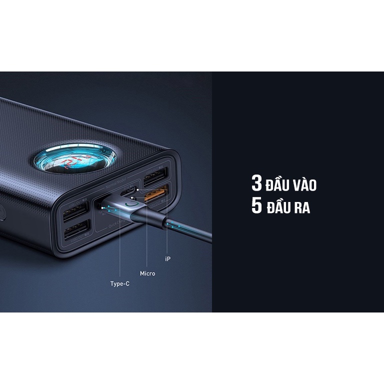 Sạc dự phòng 30000mah 20000mah 10000mah 22,5w 65w 20w baseus siêu nhanh