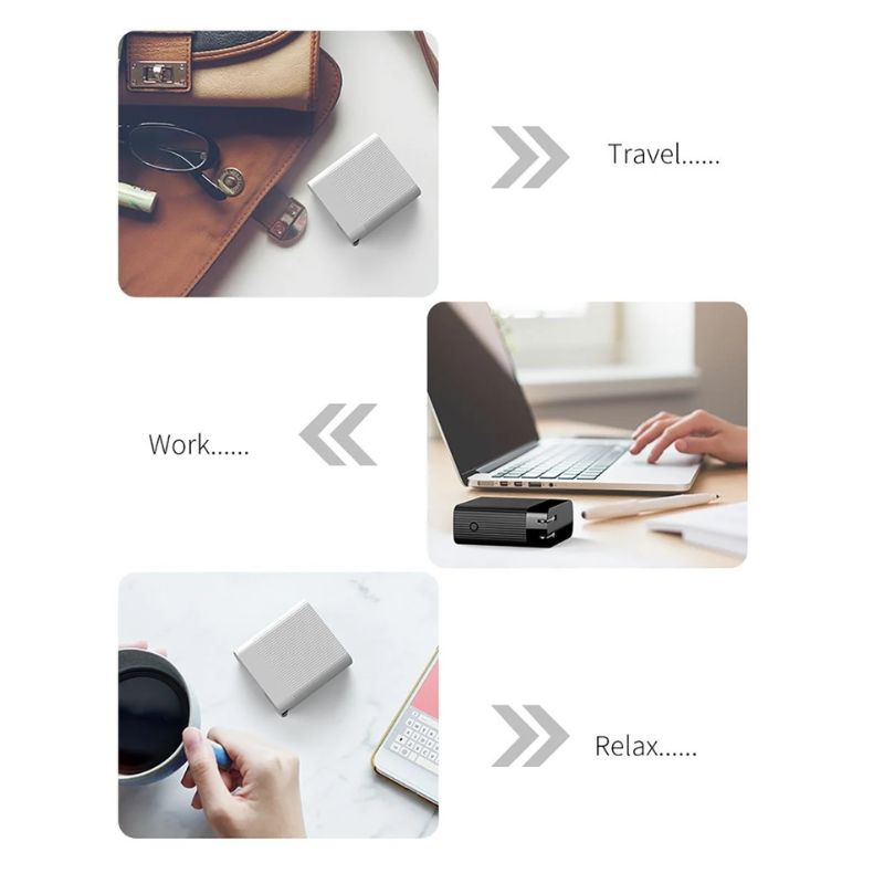 Củ sạc nhanh kiêm pin sạc dự phòng 15W Baseus Adaptor Travel Charger and power bank 2in1 5000mAh PPNLD