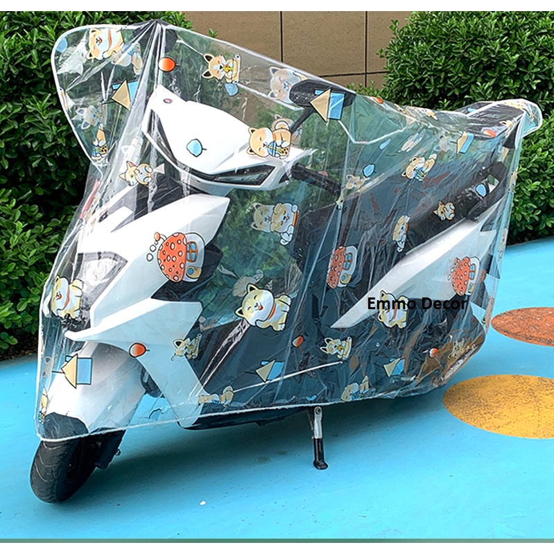 Bạt phủ xe máy áo trùm phủ bọc che mưa gió bụi vô cùng gọn nhẹ, dễ lắp đặt, sạch sẽ, không mùi