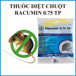 Thuốc diệt chuột Racumin ® 0.75 TP, gói 20gr, diệt chuột thông minh Racumin Bayer